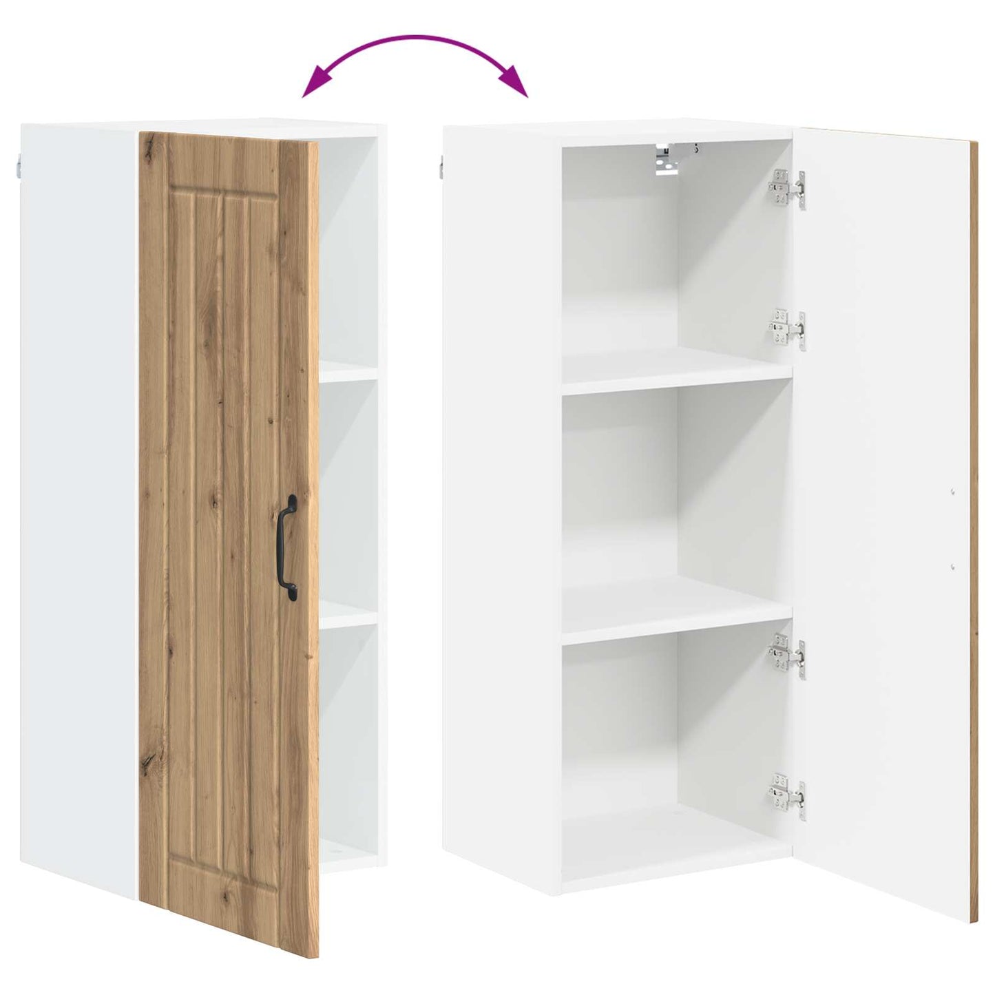 vidaXL Küchenschrank Artisan-Eiche 40 x 31 x 100 cm Holzwerkstoff