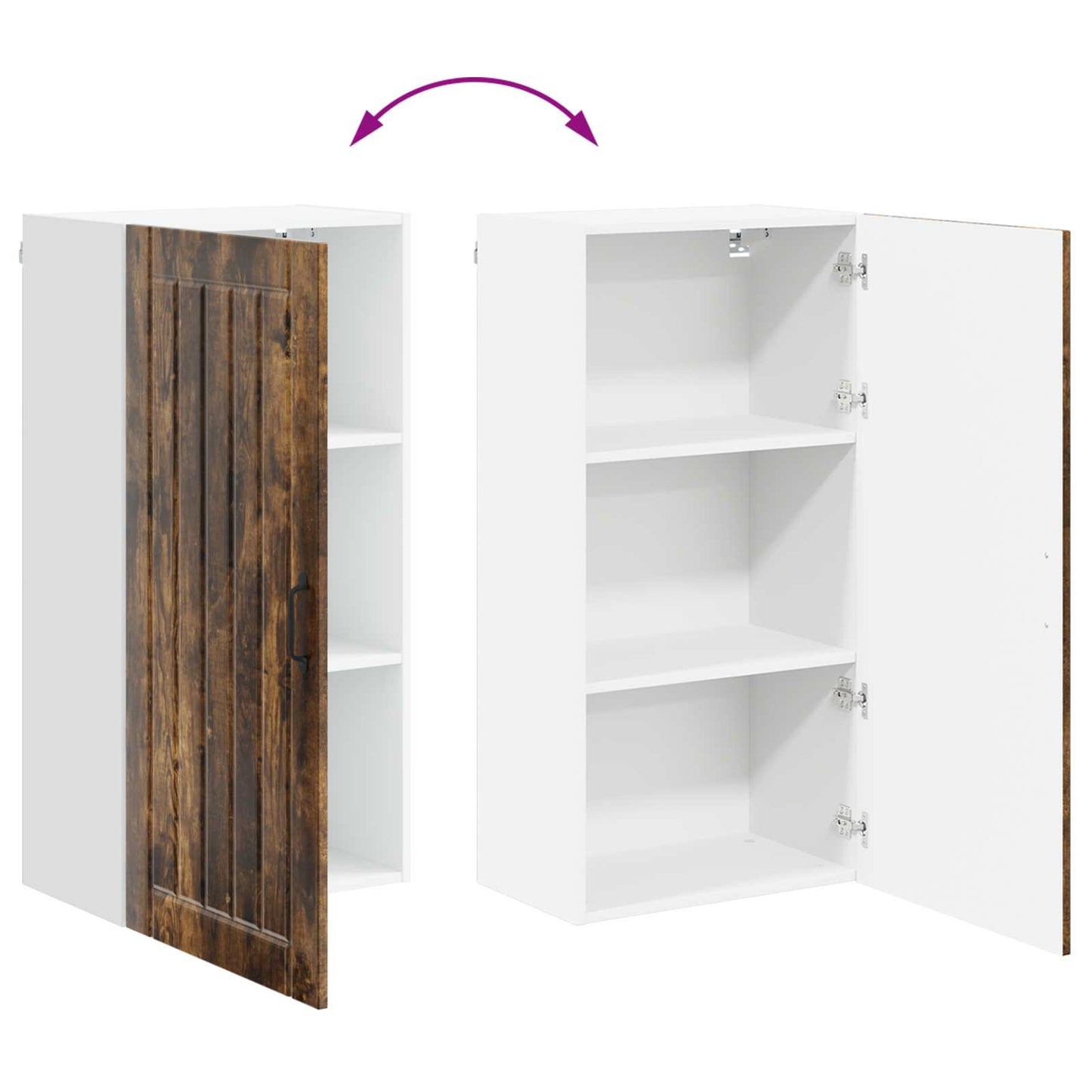 Küchenschrank Geräucherte Eiche 50 x 31 x 100 cm Holzwerkstoff