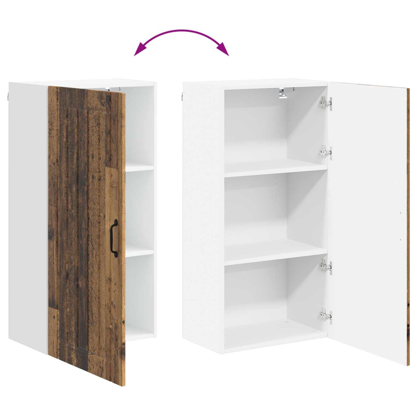 vidaXL Küchenschrank Altholz 50 x 31 x 100 cm Holzwerkstoff