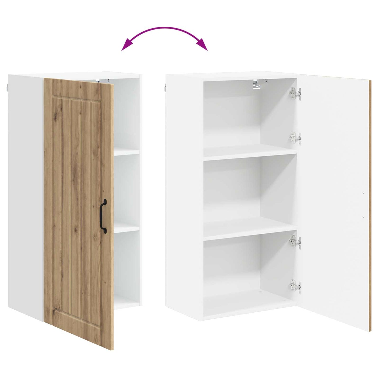 vidaXL Küchenschrank Artisan-Eiche 50 x 31 x 100 cm Holzwerkstoff