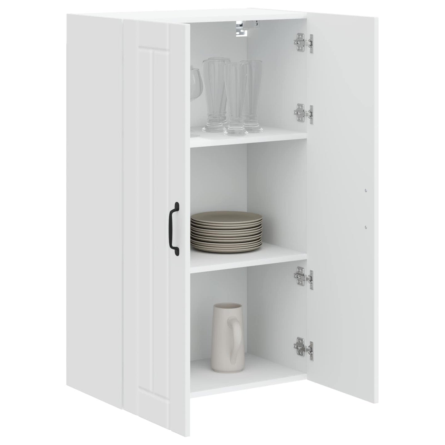 vidaXL Küchenschrank Hochglanz Weiß 60 x 31 x 100 cm Holzwerkstoff