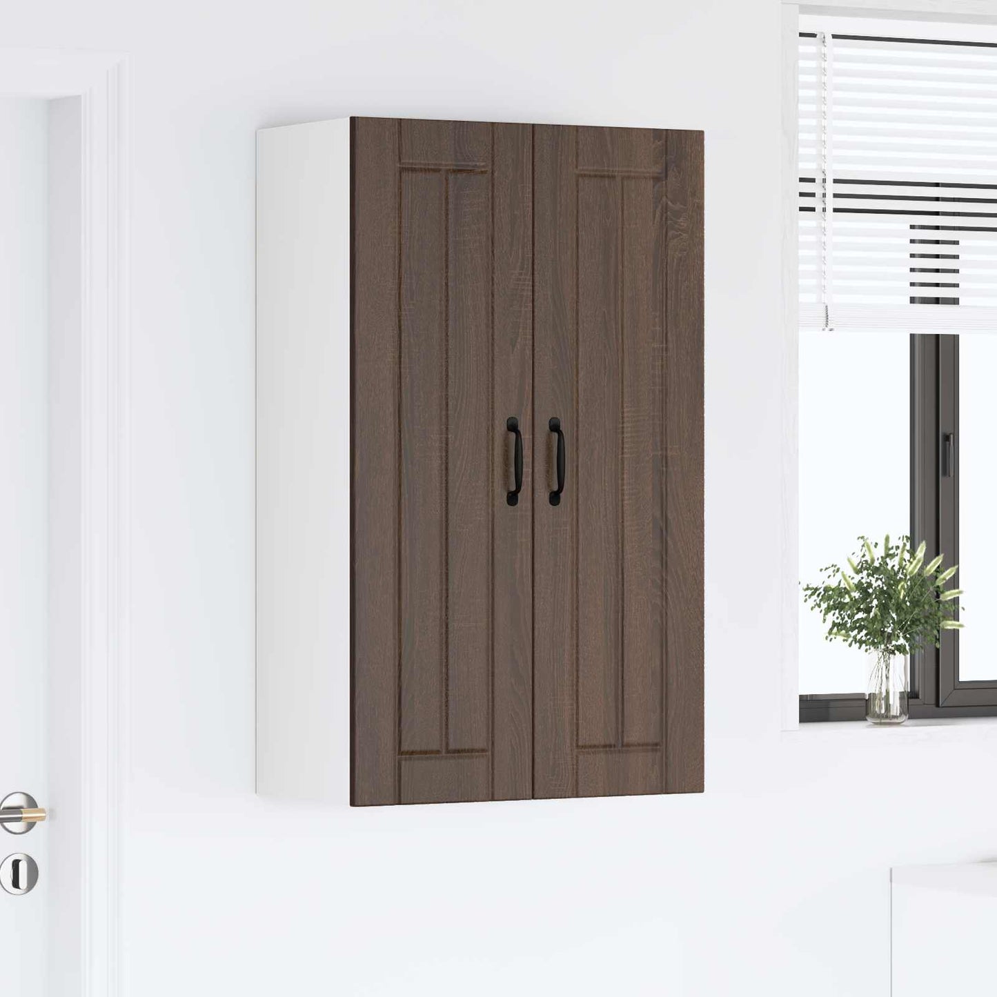 vidaXL Küchenschrank Braun Eichen-Optik 60 x 31 x 100 cm Holzwerkstoff