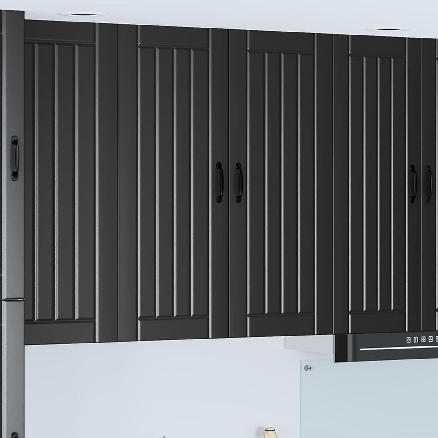 Küchenschrank Schwarz 80 x 31 x 100 cm Holzwerkstoff