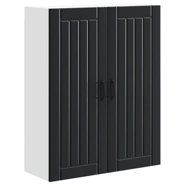 vidaXL Küchenschrank Schwarz 80 x 31 x 100 cm Holzwerkstoff
