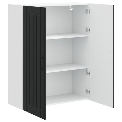 Küchenschrank Schwarz 80 x 31 x 100 cm Holzwerkstoff