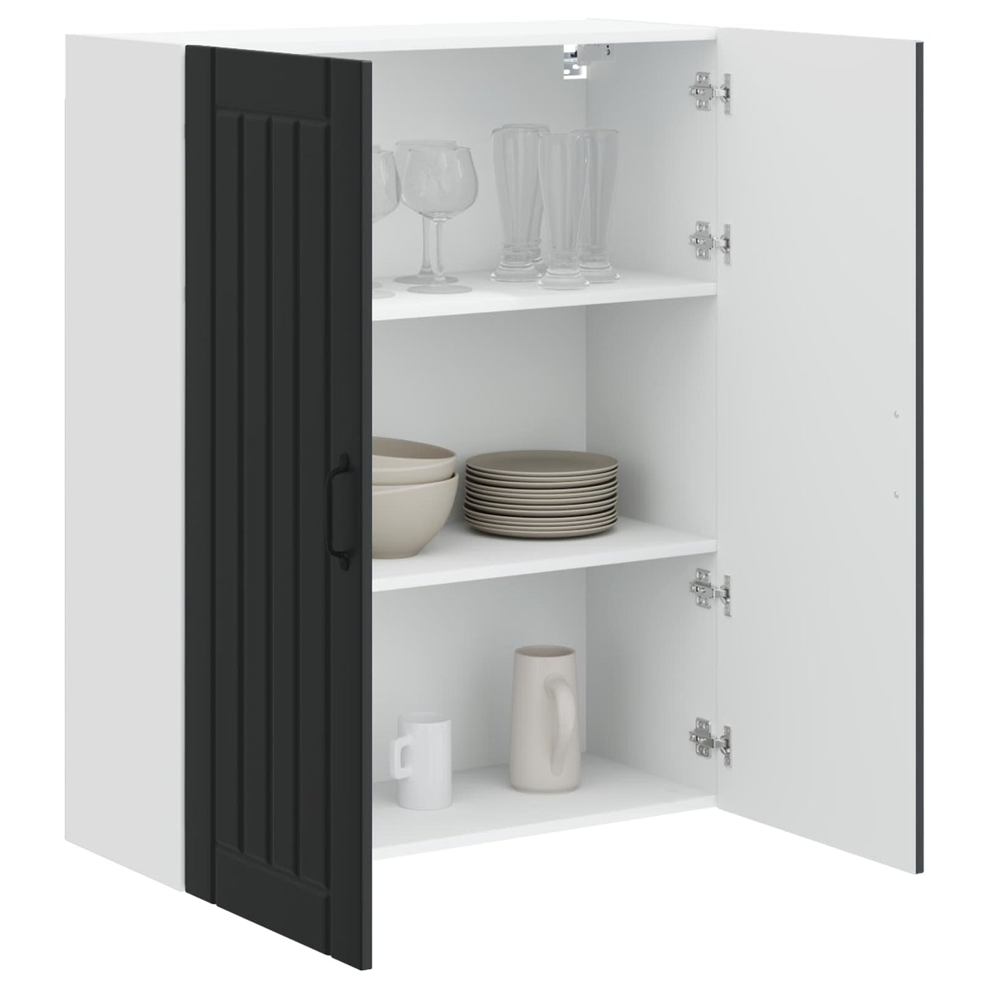 Küchenschrank Schwarz 80 x 31 x 100 cm Holzwerkstoff