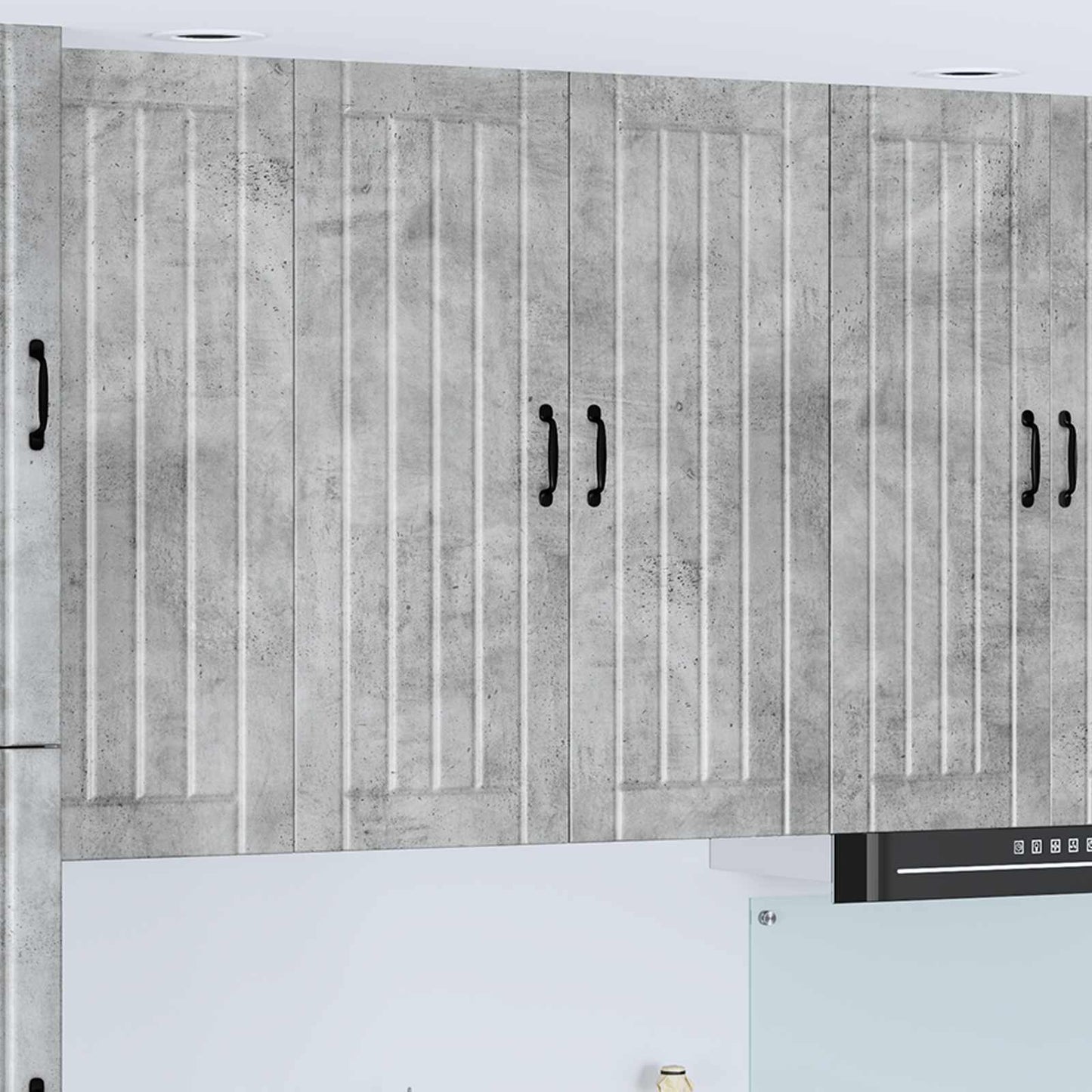 Küchenschrank Beton Grau 80 x 31 x 100 cm Holzwerkstoff