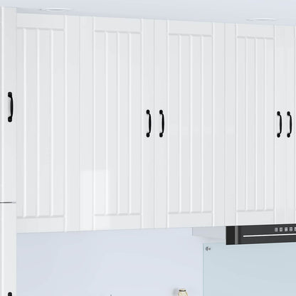 vidaXL Küchenschrank Hochglanz Weiß 80 x 31 x 100 cm Holzwerkstoff