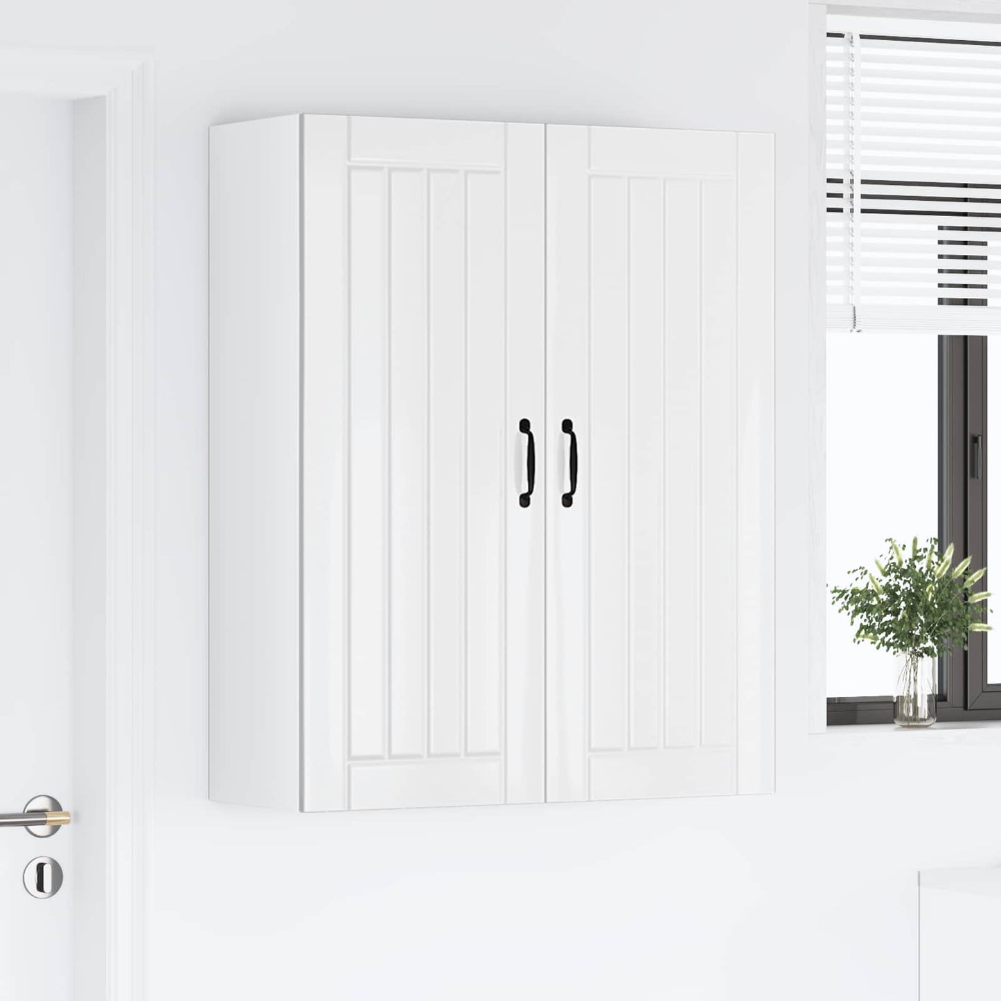 vidaXL Küchenschrank Hochglanz Weiß 80 x 31 x 100 cm Holzwerkstoff