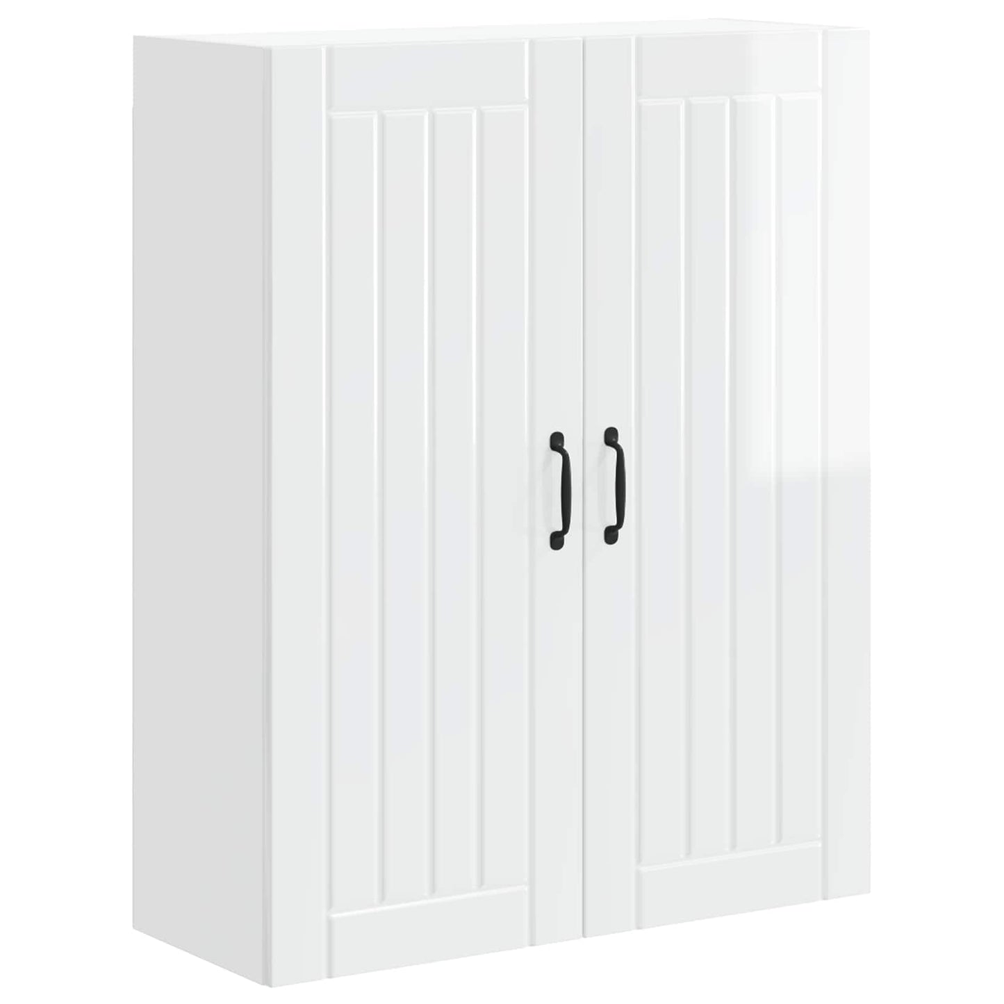 vidaXL Küchenschrank Hochglanz Weiß 80 x 31 x 100 cm Holzwerkstoff