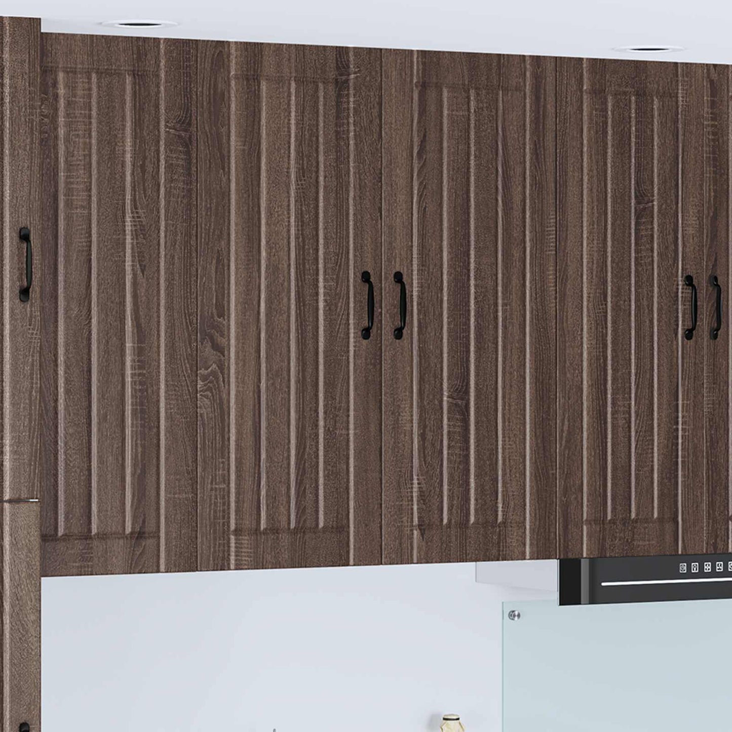 vidaXL Küchenwandschrank mit Tür Braun Eichen-Optik 80 x 31 x 100 cm