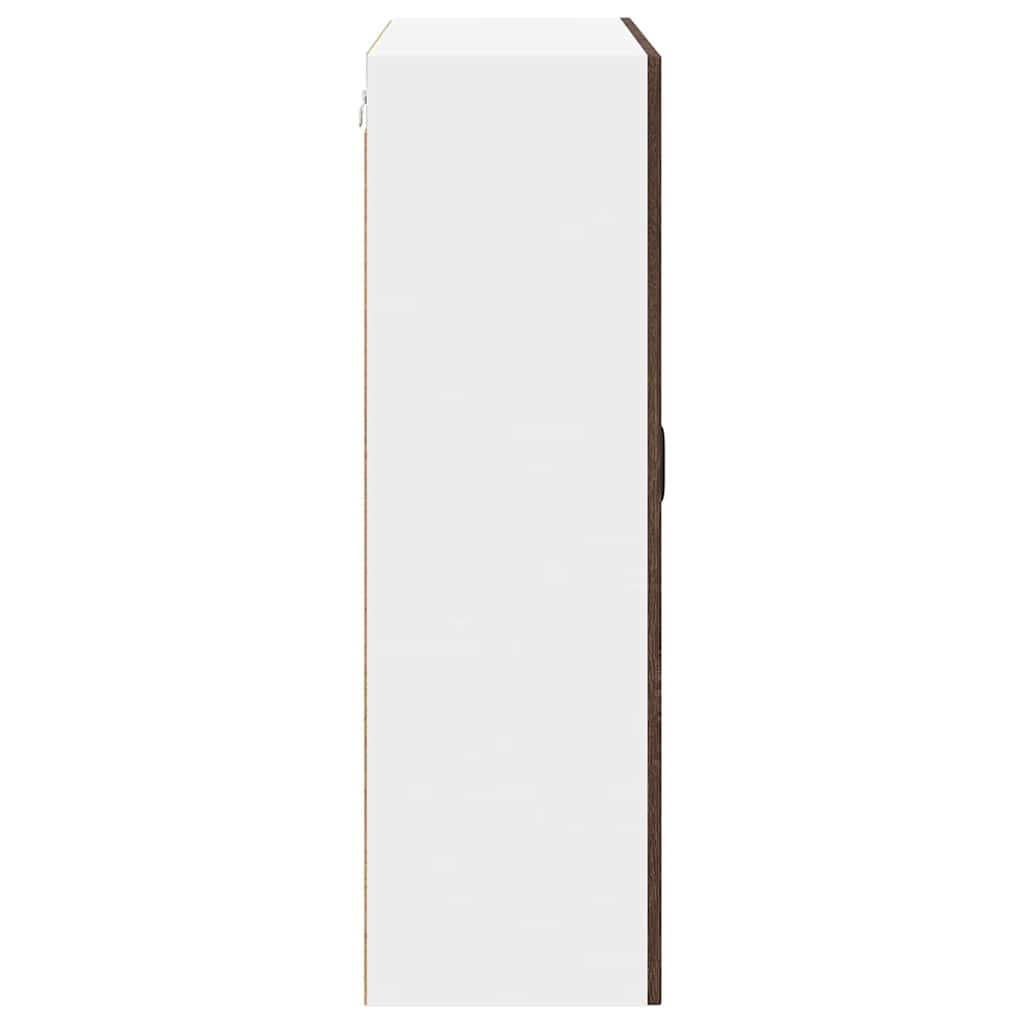 vidaXL Küchenwandschrank mit Tür Braun Eichen-Optik 80 x 31 x 100 cm