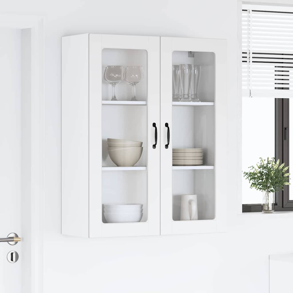 vidaXL Küchenwandschrank mit Tür Weiß 80 x 31 x 100 cm Holzwerkstoff
