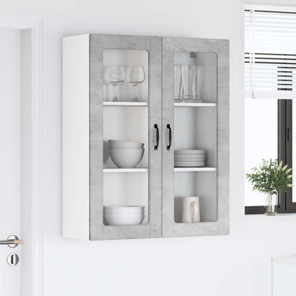 vidaXL Küchenwandschrank Beton Grau 80 x 31 x 100 cm Holzwerkstoff