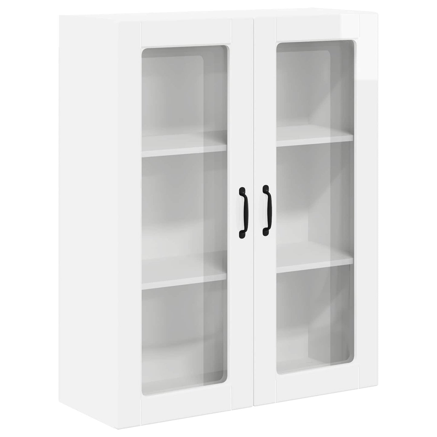 vidaXL Küchenwandschrank Hochglanz Weiß 80 x 31 x 100 cm Holzwerkstoff