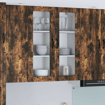 vidaXL Küchenwandschrank mit Tür Geräucherte Eiche 80 x 31 x 100 cm