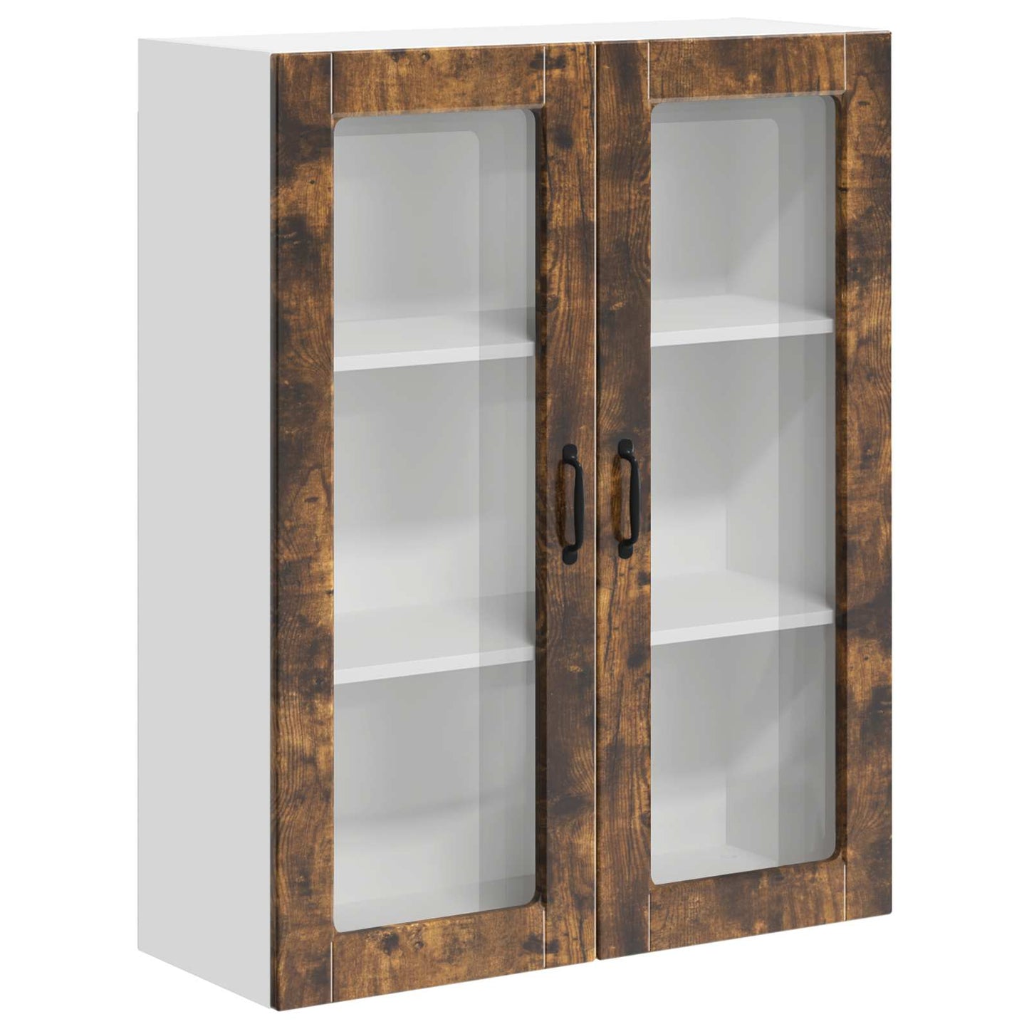 vidaXL Küchenwandschrank mit Tür Geräucherte Eiche 80 x 31 x 100 cm
