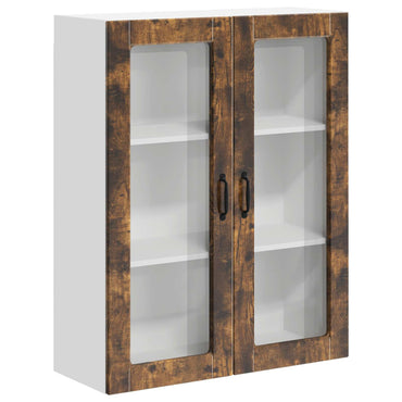 vidaXL Küchenwandschrank mit Tür Geräucherte Eiche 80 x 31 x 100 cm
