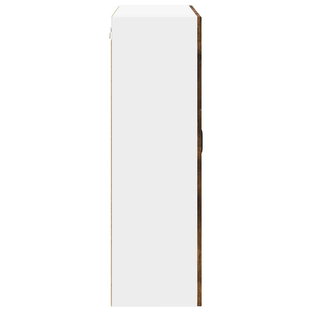 vidaXL Küchenwandschrank mit Tür Geräucherte Eiche 80 x 31 x 100 cm