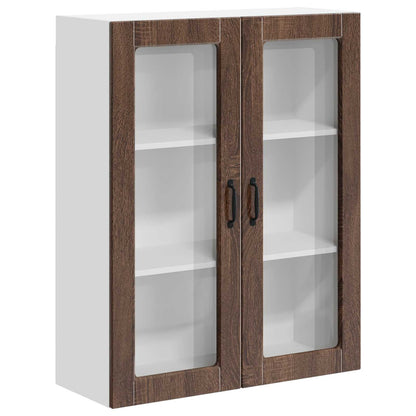 vidaXL Küchenwandschrank mit Tür Braun Eichen-Optik 80 x 31 x 100 cm