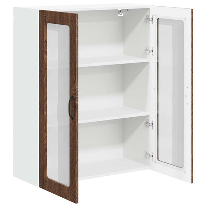 vidaXL Küchenwandschrank mit Tür Braun Eichen-Optik 80 x 31 x 100 cm