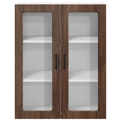 vidaXL Küchenwandschrank mit Tür Braun Eichen-Optik 80 x 31 x 100 cm