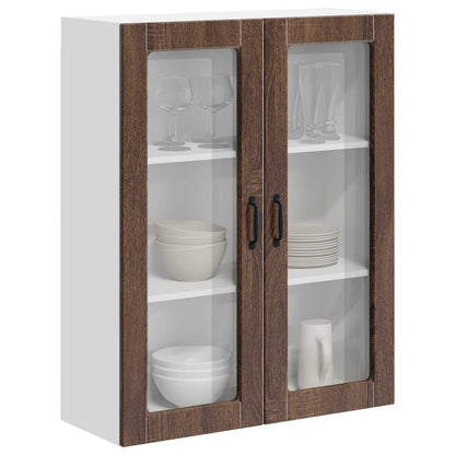 vidaXL Küchenwandschrank mit Tür Braun Eichen-Optik 80 x 31 x 100 cm