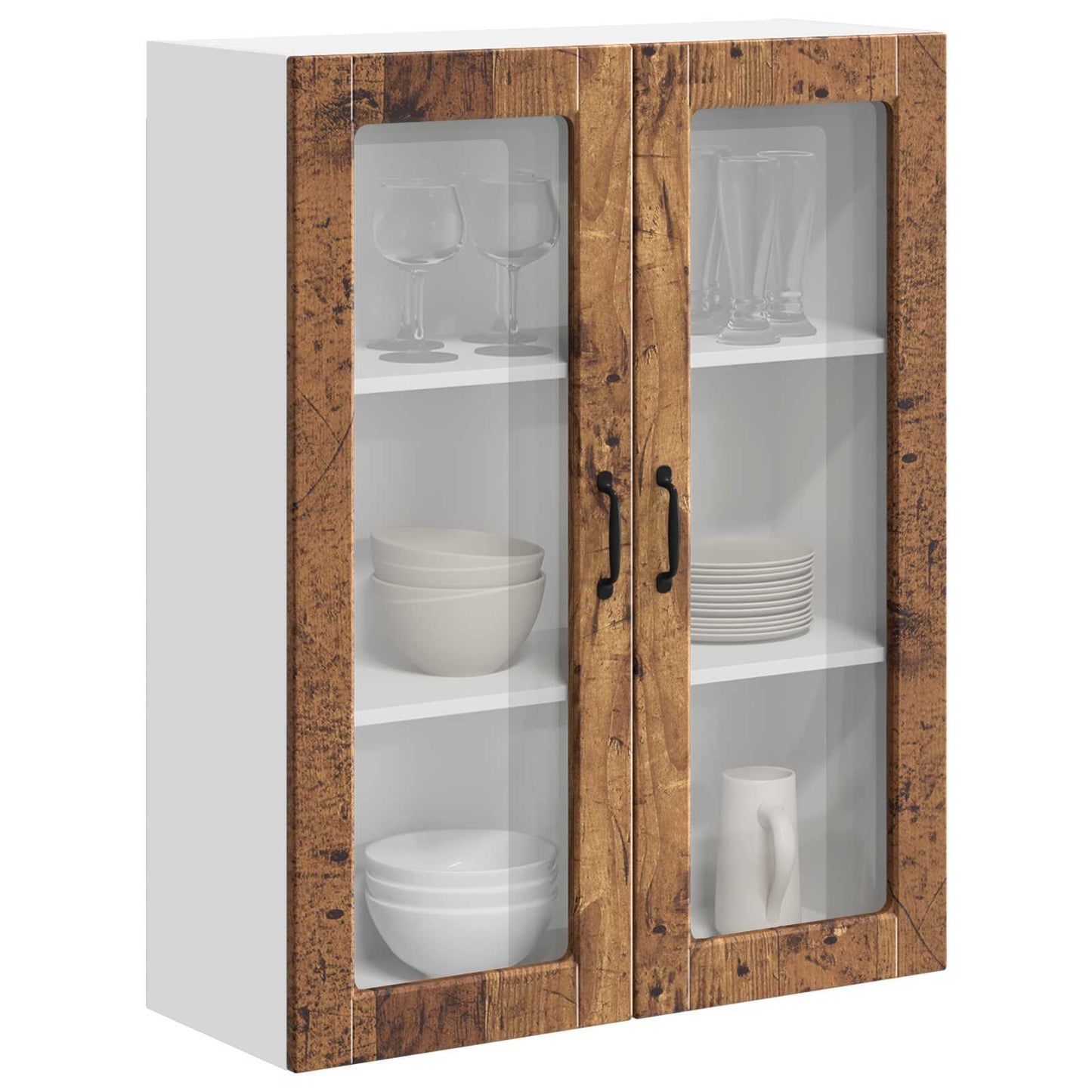 vidaXL Armoire murale de cuisine bois de récupération 80 x 31 x 100 cm bois d'ingénierie
