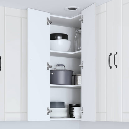 vidaXL Küchenschrank Hochglanz Weiß 57 x 57 x 100 cm Holzwerkstoff
