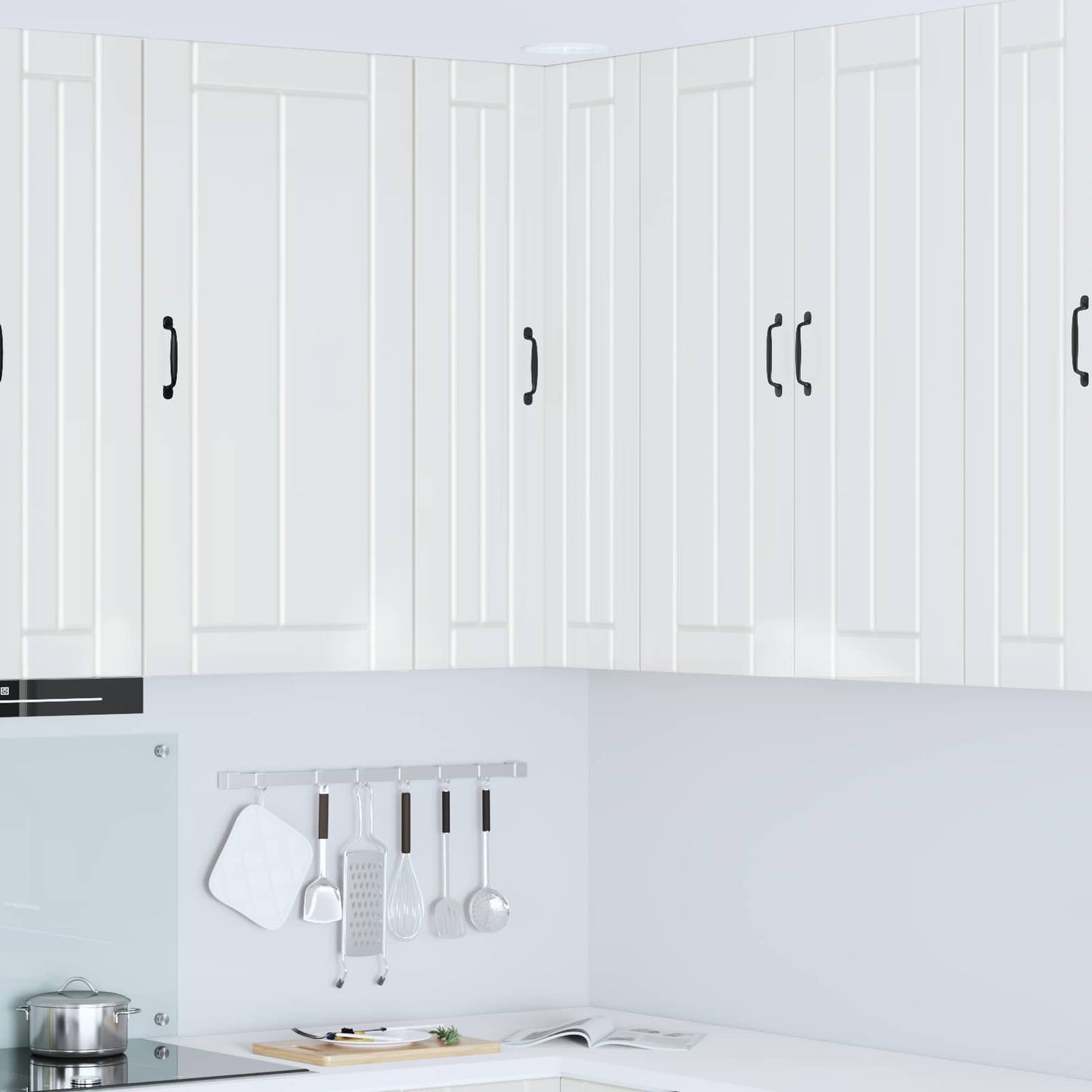 vidaXL Küchenschrank Hochglanz Weiß 57 x 57 x 100 cm Holzwerkstoff