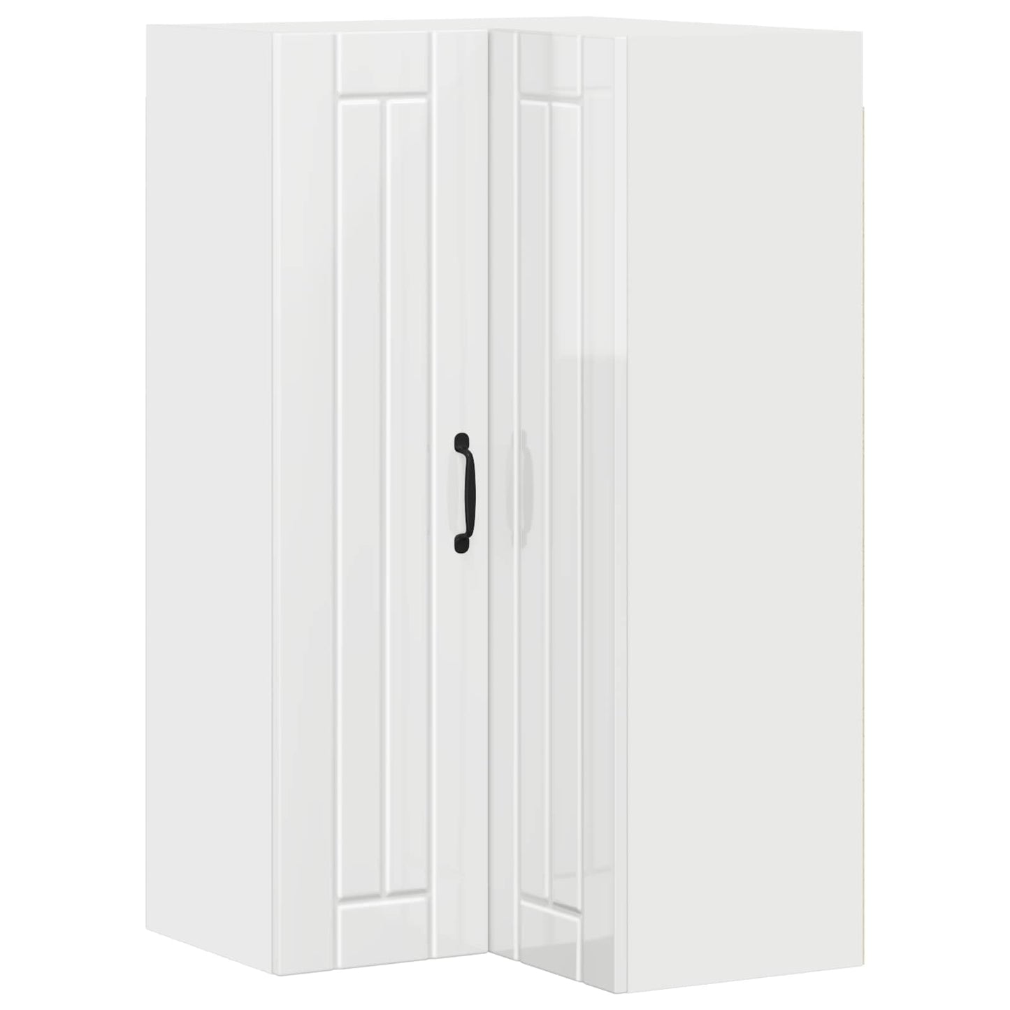 vidaXL Küchenschrank Hochglanz Weiß 57 x 57 x 100 cm Holzwerkstoff
