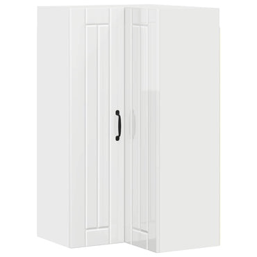 vidaXL Küchenschrank Hochglanz Weiß 57 x 57 x 100 cm Holzwerkstoff