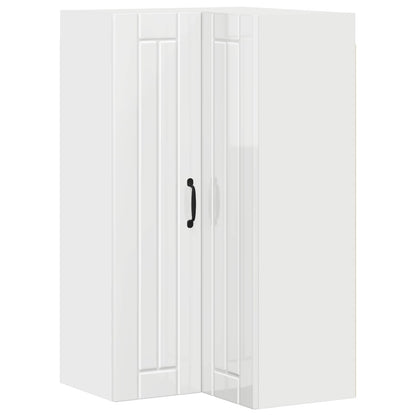 vidaXL Küchenschrank Hochglanz Weiß 57 x 57 x 100 cm Holzwerkstoff