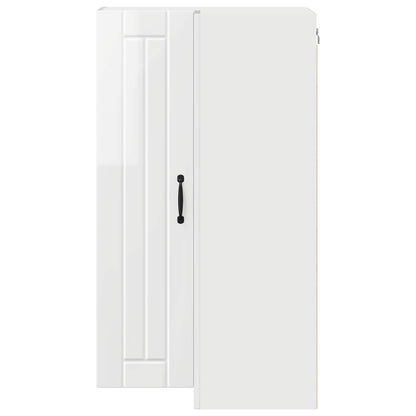 vidaXL Küchenschrank Hochglanz Weiß 57 x 57 x 100 cm Holzwerkstoff