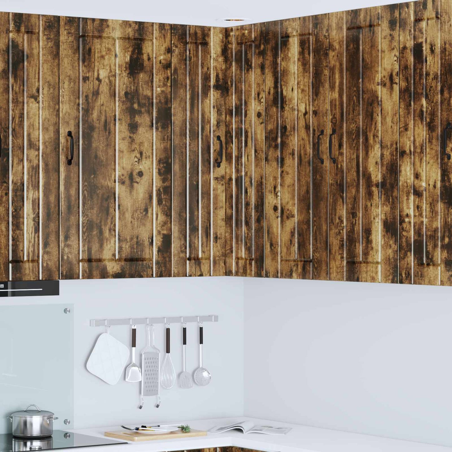 vidaXL Küchenschrank Geräucherte Eiche 57 x 57 x 100 cm Holzwerkstoff