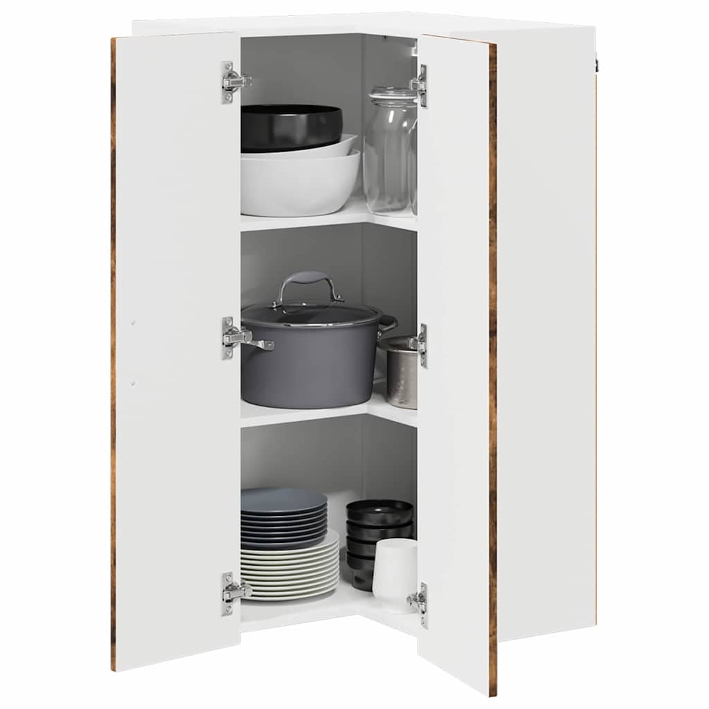 vidaXL Küchenschrank Geräucherte Eiche 57 x 57 x 100 cm Holzwerkstoff