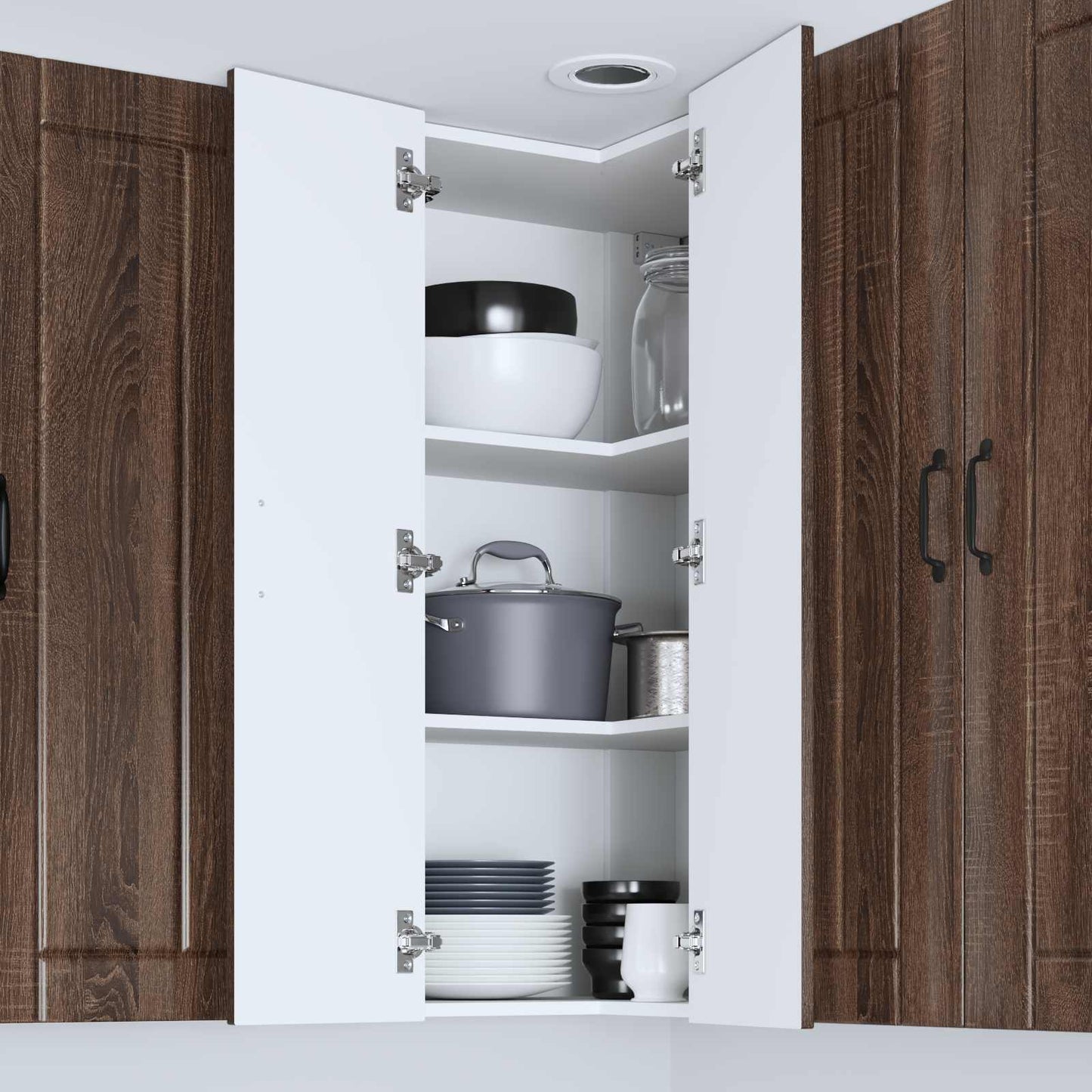 Küchenschrank Braun Eichen-Optik 57 x 57 x 100 cm Holzwerkstoff