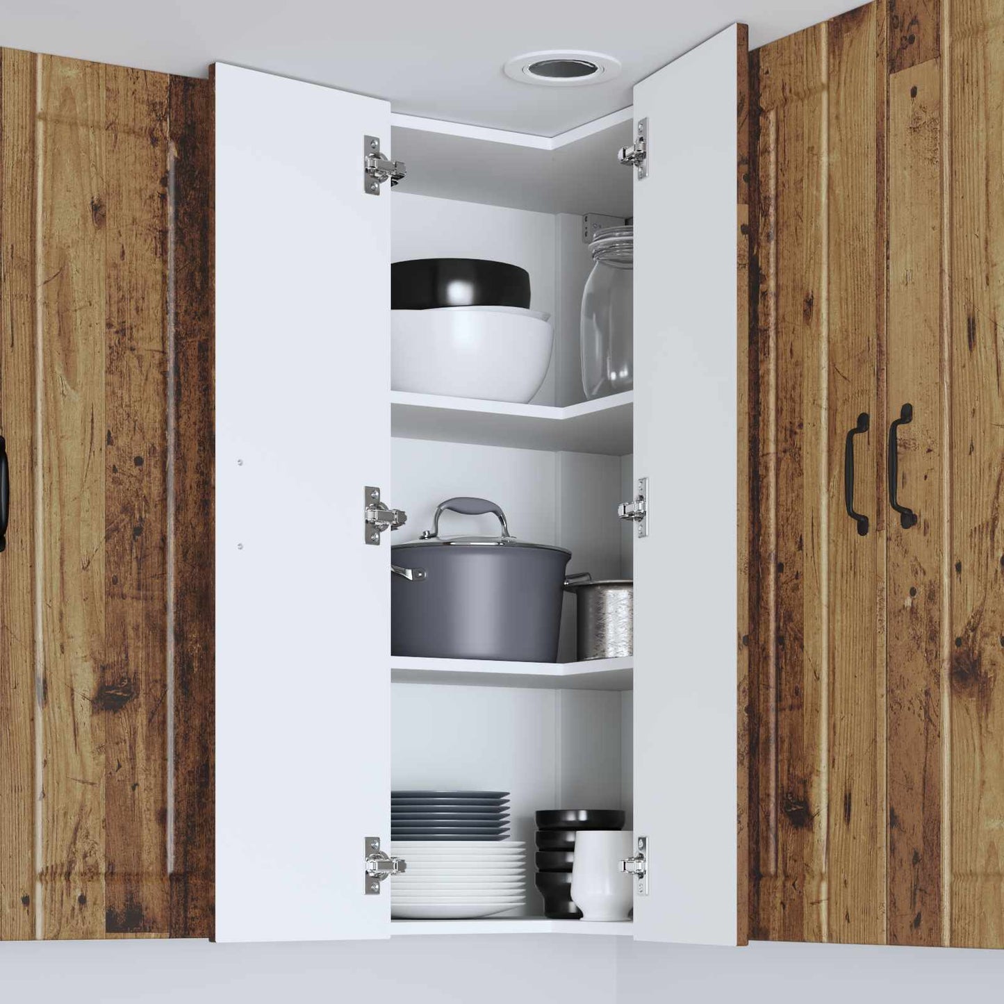 vidaXL Küchenschrank Altholz 57 x 57 x 100 cm Holzwerkstoff