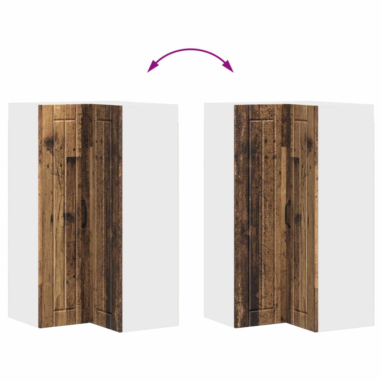 vidaXL Küchenschrank Altholz 57 x 57 x 100 cm Holzwerkstoff