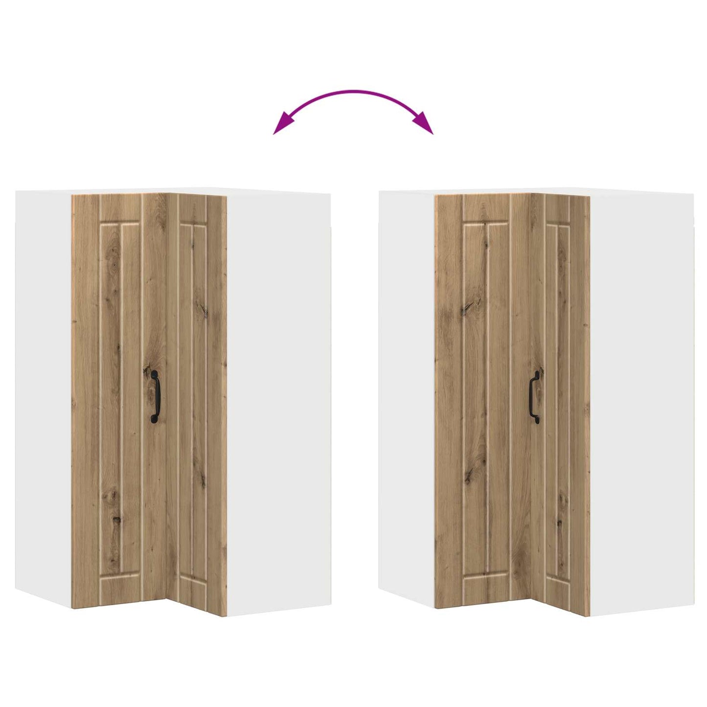 vidaXL Küchenschrank Artisan-Eiche 57 x 57 x 100 cm Holzwerkstoff