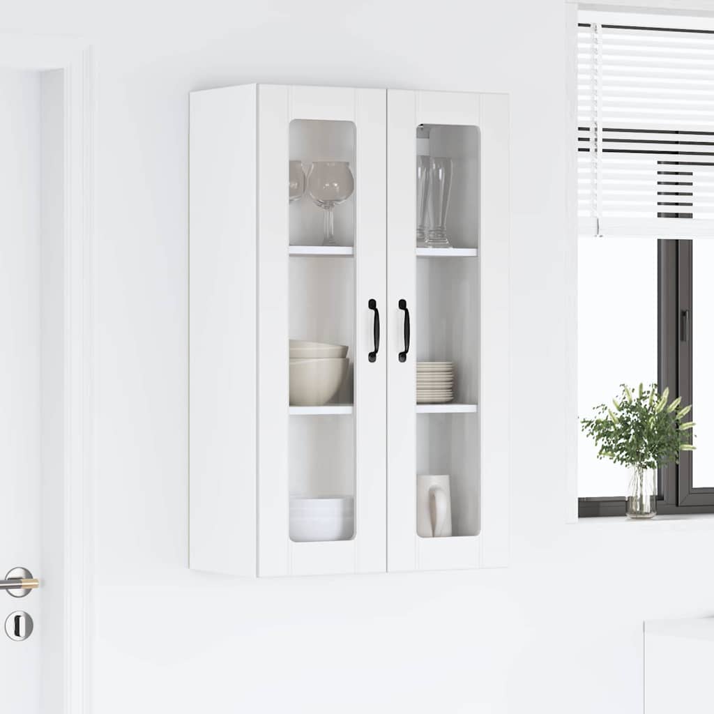 vidaXL Küchenwandschrank mit Tür Weiß 60 x 31 x 100 cm Holzwerkstoff