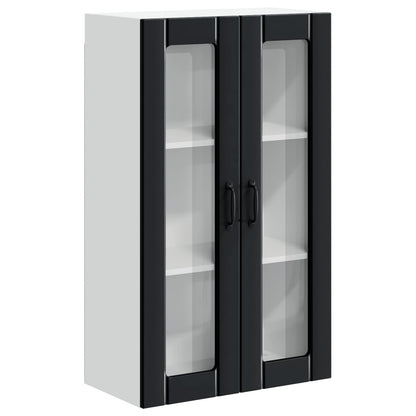 vidaXL Küchenwandschrank Schwarz 60 x 31 x 100 cm Holzwerkstoff