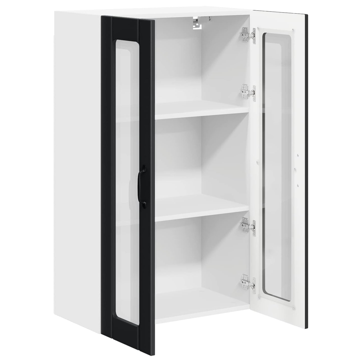 vidaXL Küchenwandschrank Schwarz 60 x 31 x 100 cm Holzwerkstoff