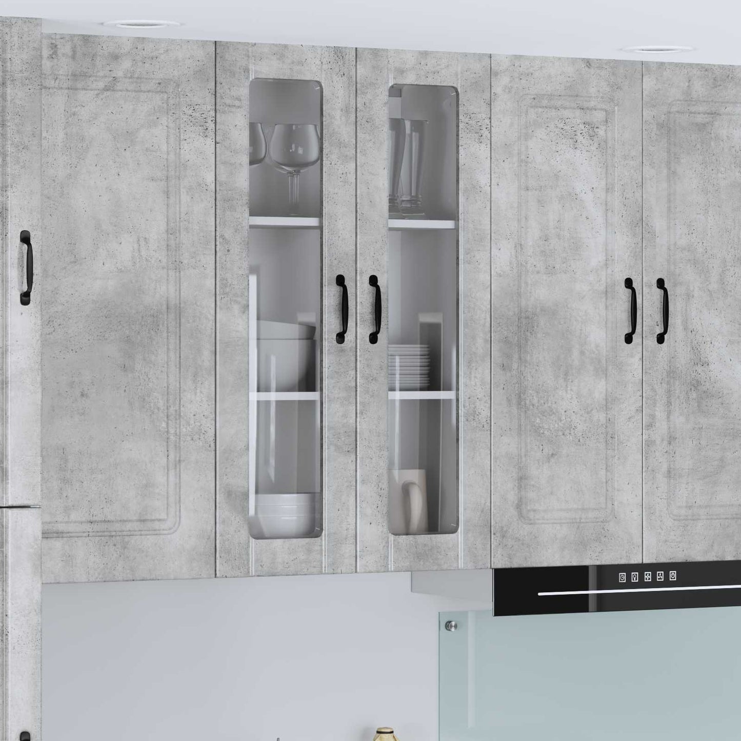 vidaXL Küchenwandschrank Beton Grau 60 x 31 x 100 cm Holzwerkstoff