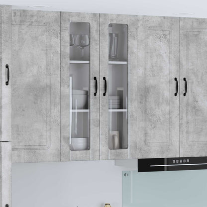 vidaXL Küchenwandschrank Beton Grau 60 x 31 x 100 cm Holzwerkstoff