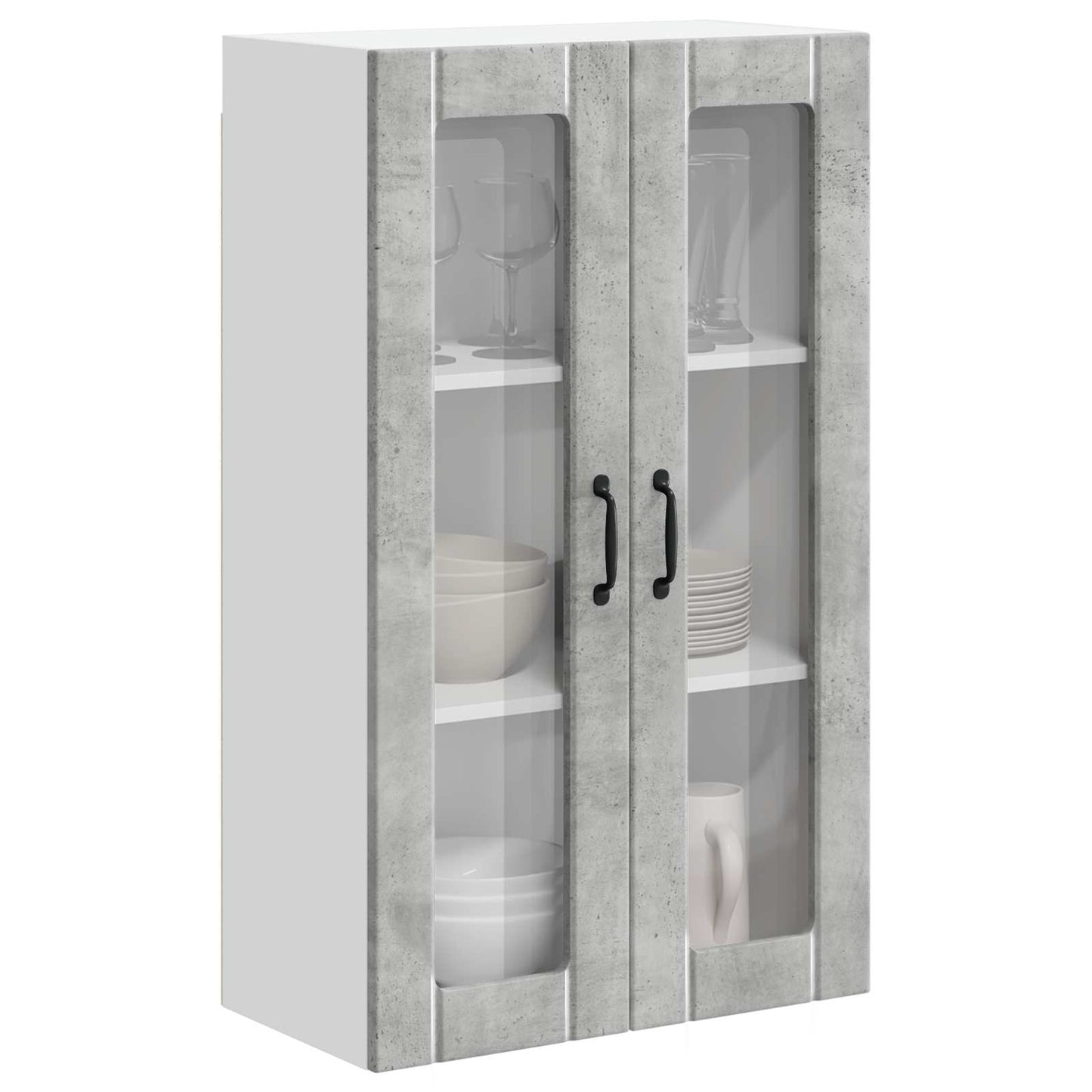 vidaXL Küchenwandschrank Beton Grau 60 x 31 x 100 cm Holzwerkstoff