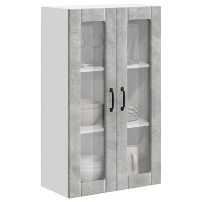 vidaXL Küchenwandschrank Beton Grau 60 x 31 x 100 cm Holzwerkstoff