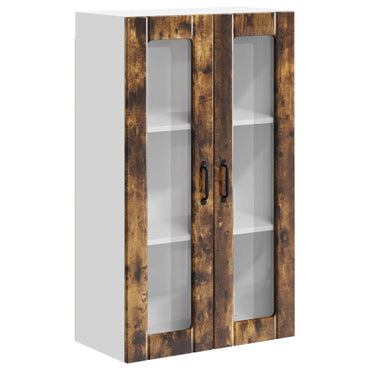 vidaXL Küchenwandschrank mit Tür Geräucherte Eiche 60 x 31 x 100 cm