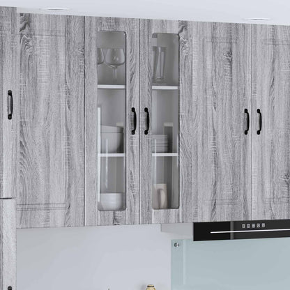 vidaXL Küchenwandschrank Graues Sonoma 60 x 31 x 100 cm Holzwerkstoff