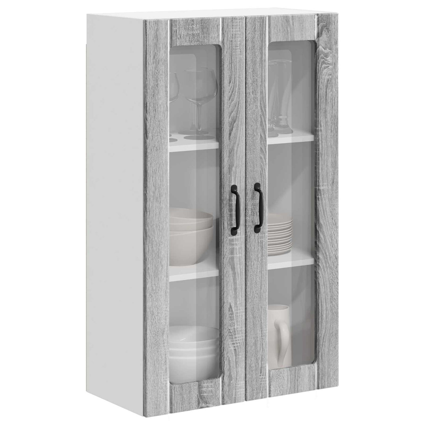 vidaXL Küchenwandschrank Graues Sonoma 60 x 31 x 100 cm Holzwerkstoff
